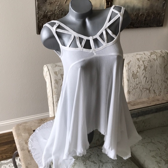 Banjara Tops - Banjara Caged Yoke Handkerchief Top